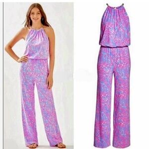 Lilly Pulitzer Bowen Sleeveless Jumpsuit XS Extra Small Chain Romper One Piece